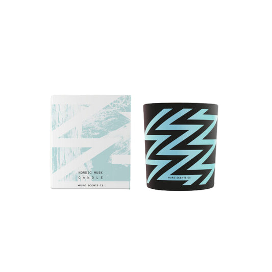 Muro nordic musk natural soya scented candle.